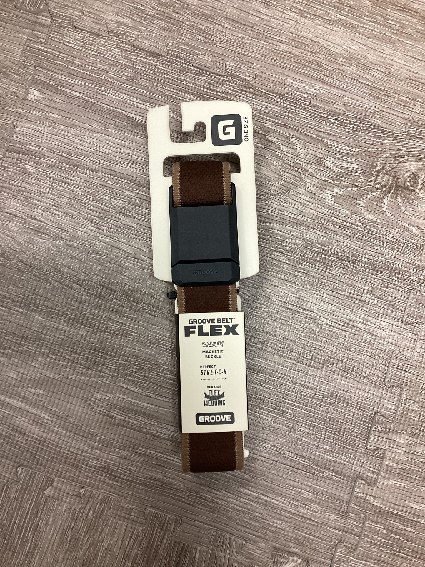 Groove Belt Flex Brown OSFM