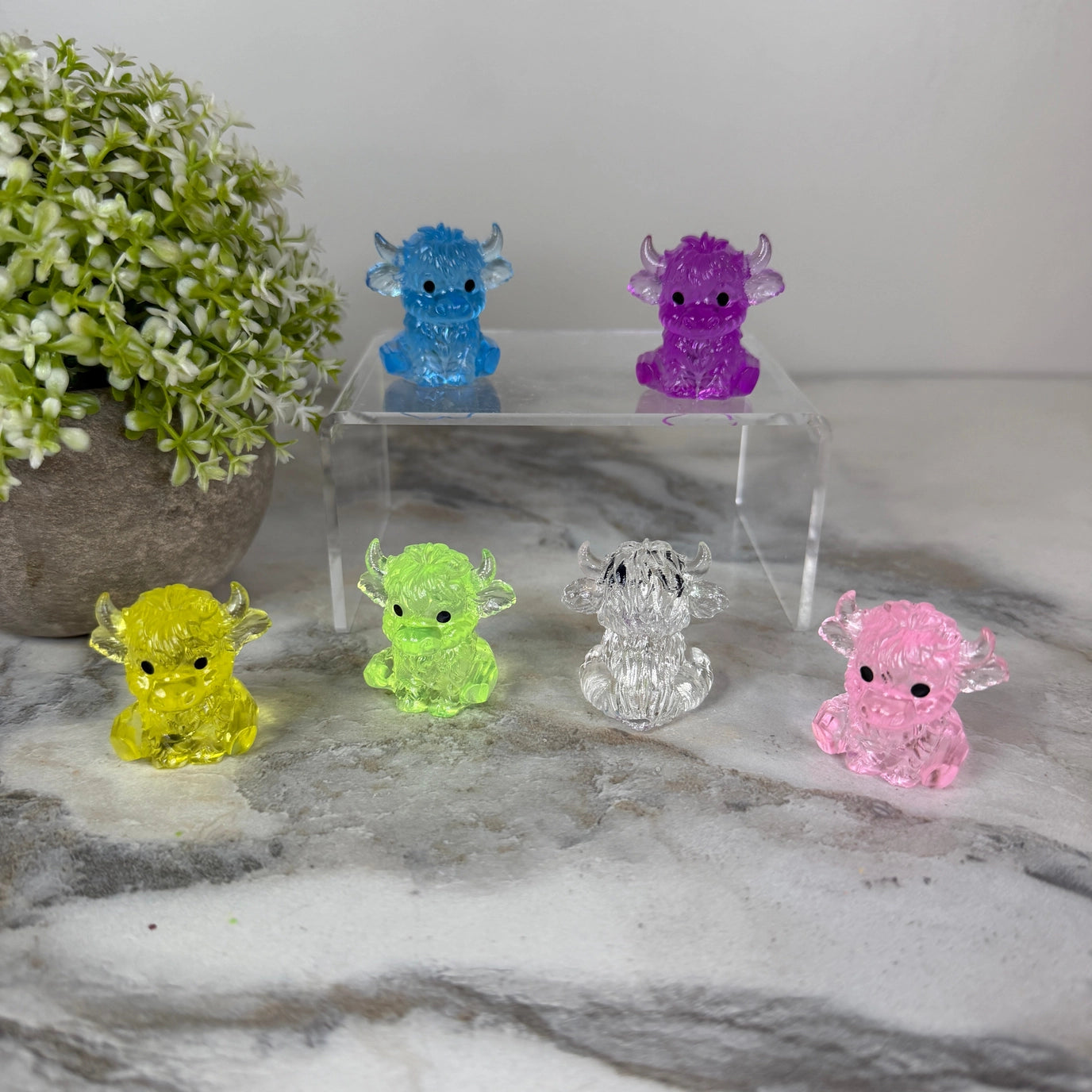 Ice Ice Highland Cow Squishy Toy