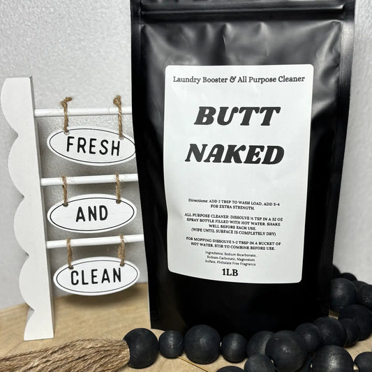Pink August Butt Naked Laundry Powder & All Purpose Cleaner 2lb