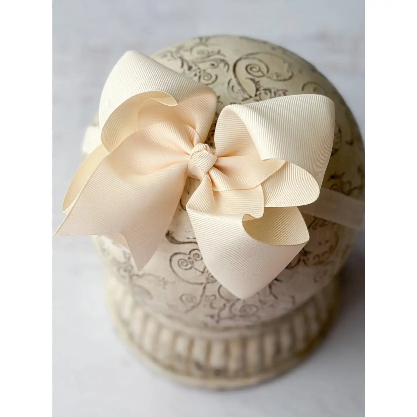 Satin Baby Headband Ivory