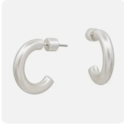 Silver Hoops 1.75 Earrings