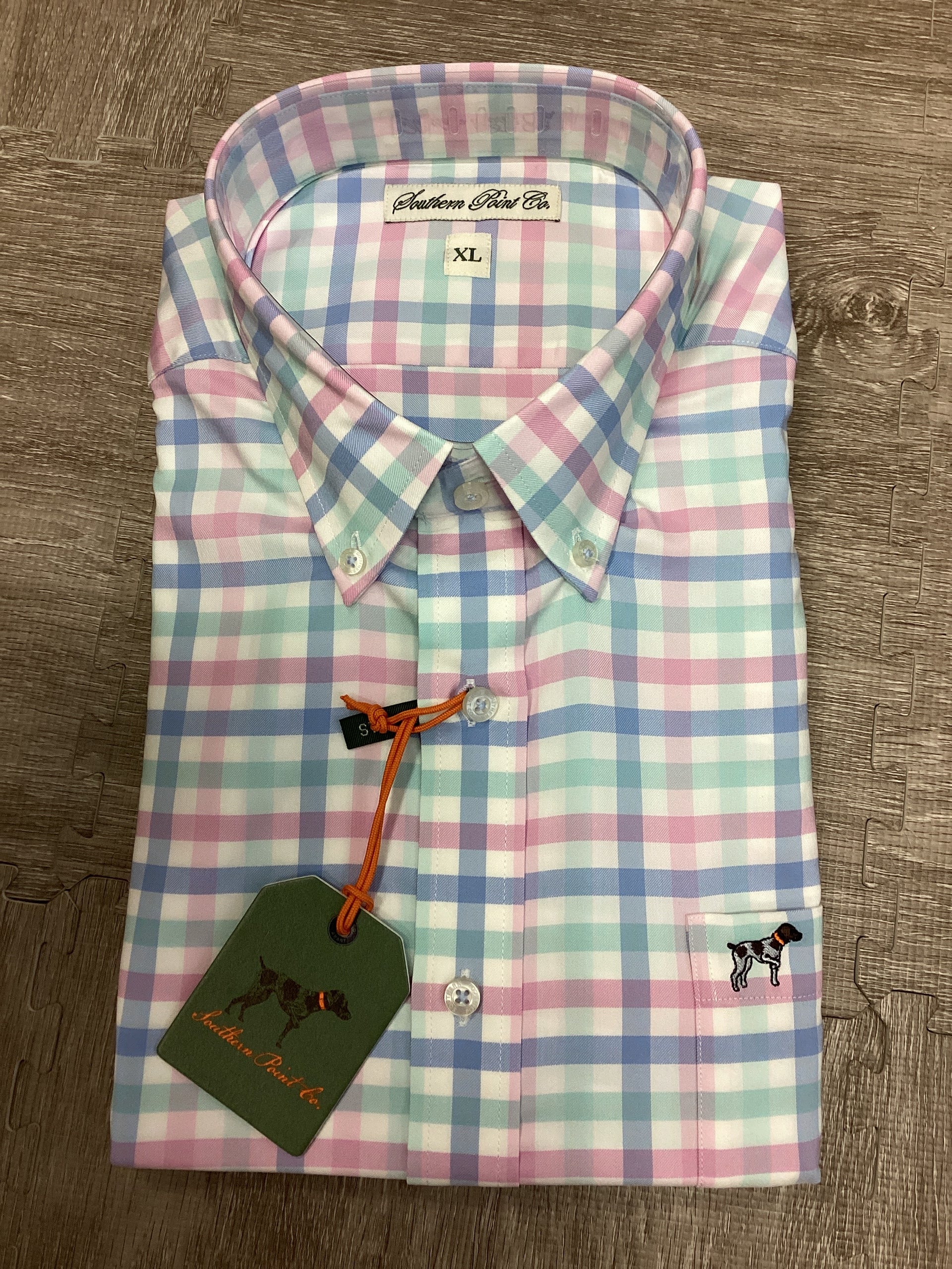 Southern Point Hadley Luxe Button-Down Gingham – Cardinal Creek Spaniels