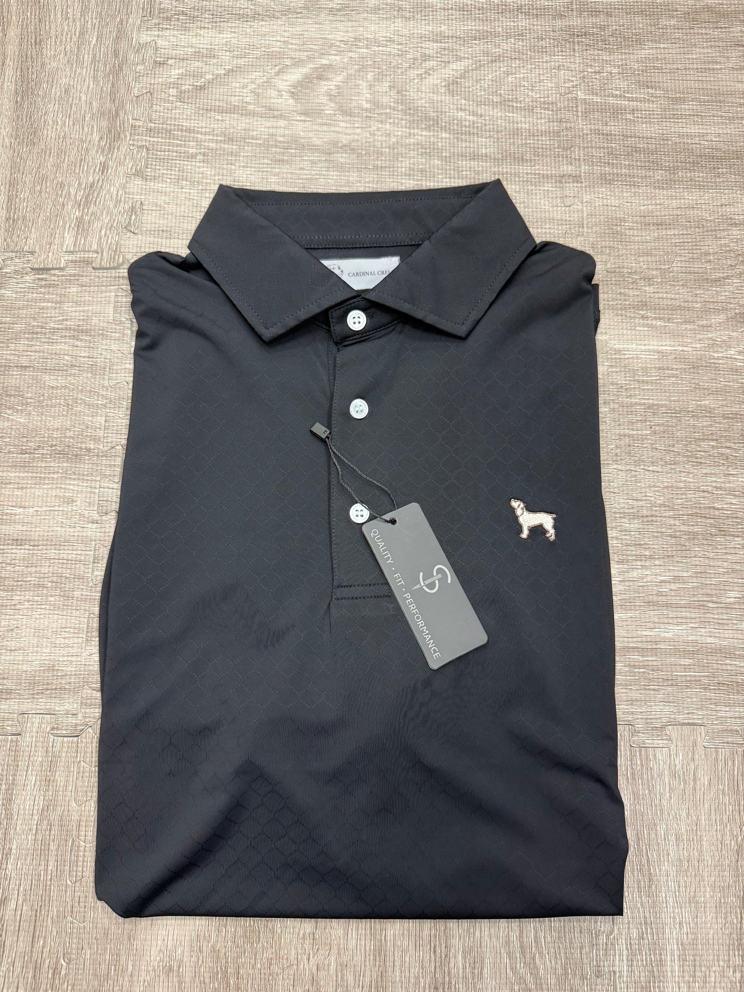 Cardinal Creek Black Logo Polo