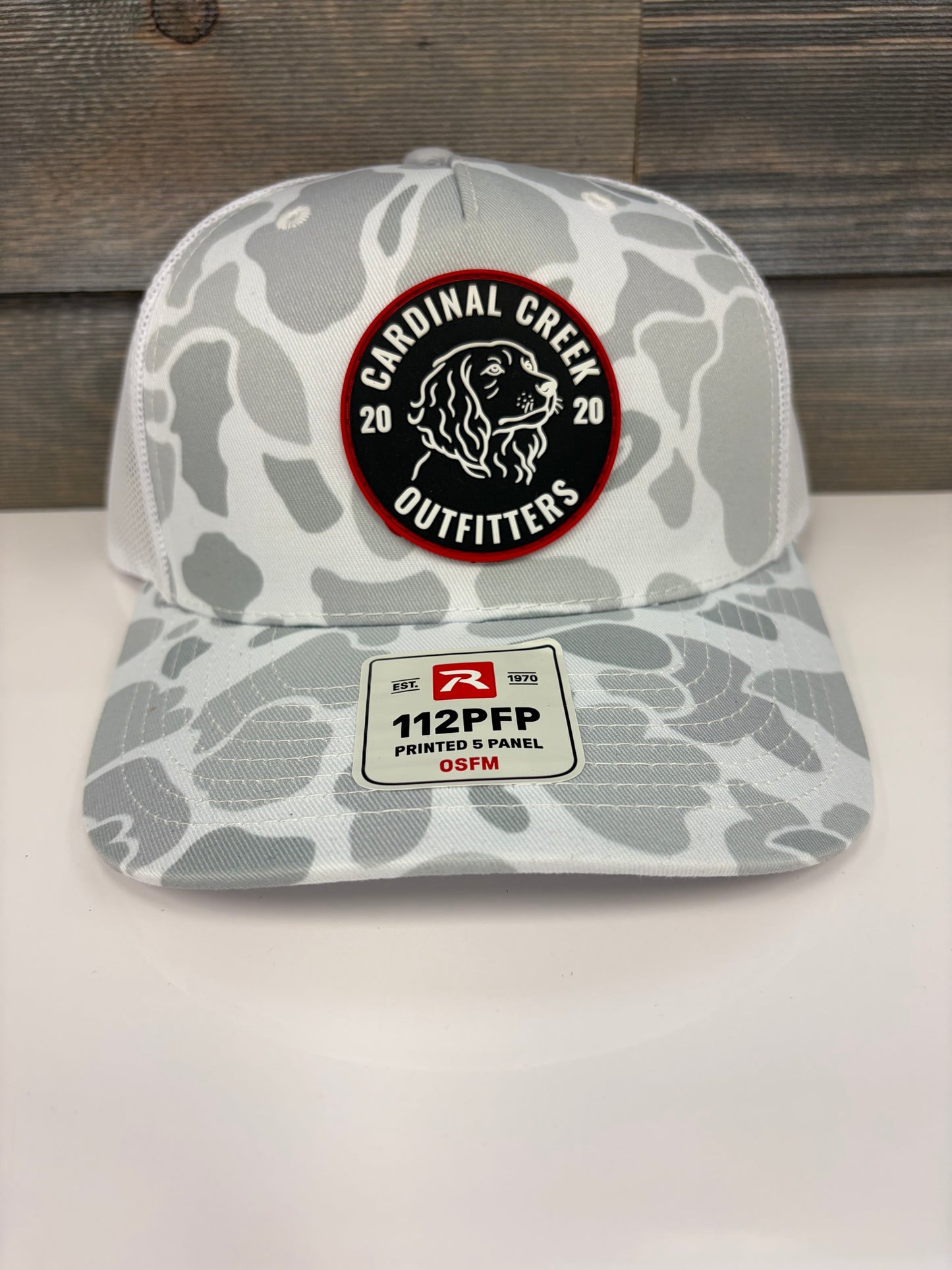 Cardinal Creek Logo White Camo Hat