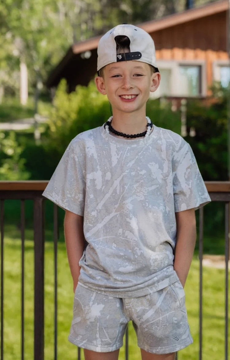 Burlebo Vintage Washed Youth Drifter Camo Tee