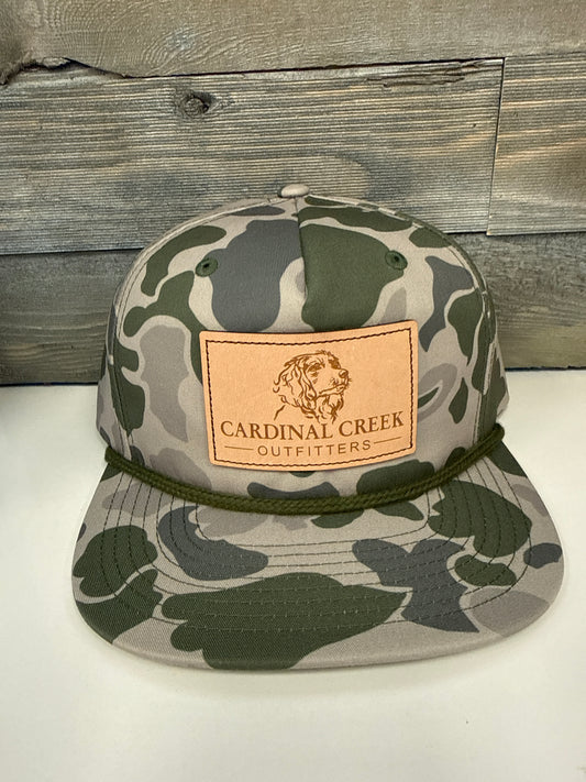 Cardinal Creek Marsh Duck Camo W/ Army Olive Rope Hat
