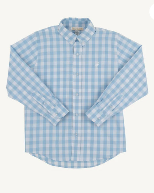 Beaufort Bonnet Barrington Blue Check w/Worth Avenue White Dress Shirt