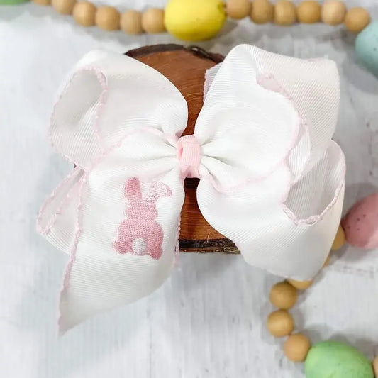 Hippity Hop Bunny Moonstitch Hair Bow