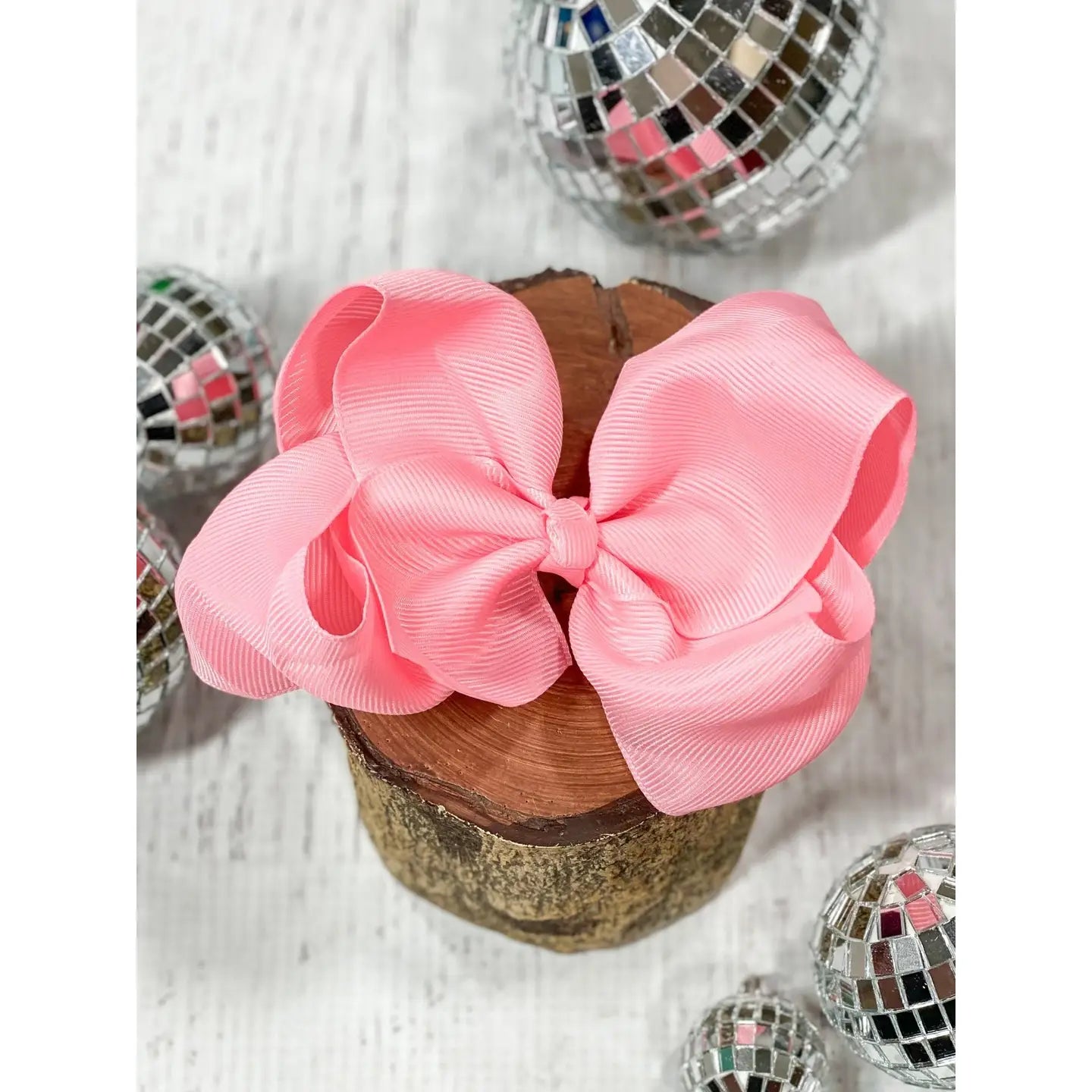 Pink Classic Hair Bow 4.5