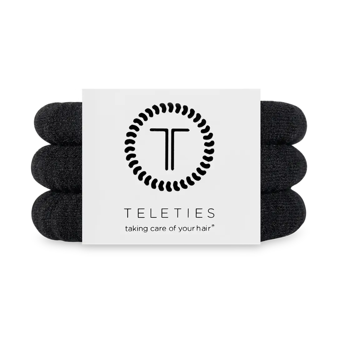 Teletie Nylon Black Hair Ties