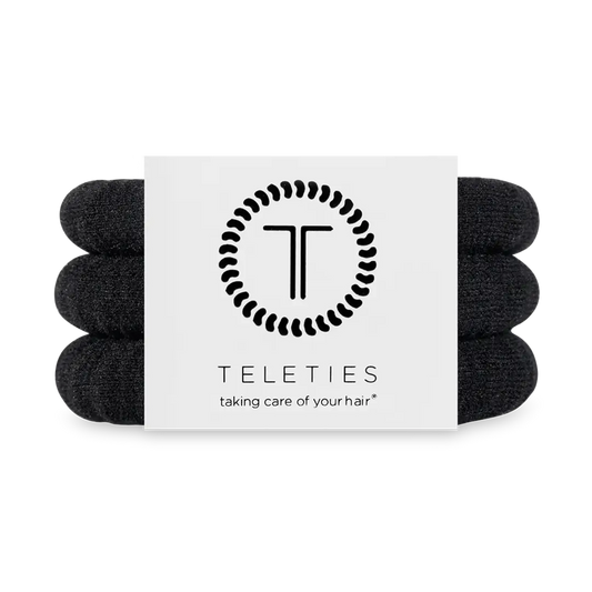 Teletie Nylon Black Hair Ties