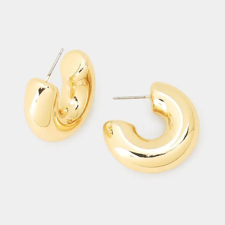 Cheslea Chunky Gold Hoops