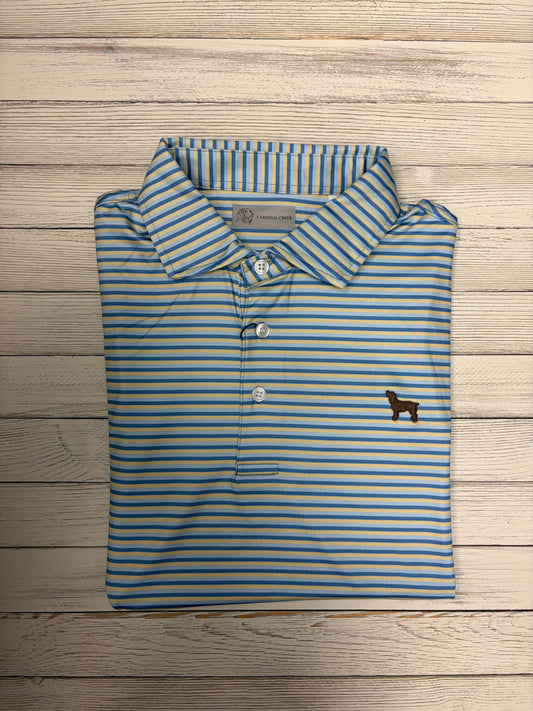 Cardinal Creek Ecru/Lt Blue/Sky Polo w/Logo