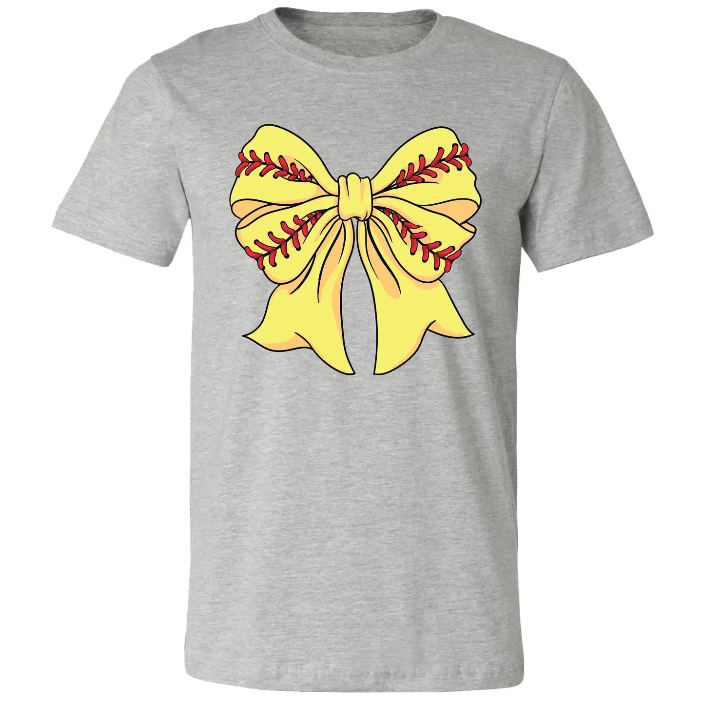 Softball Bow Girlie Girl Tee