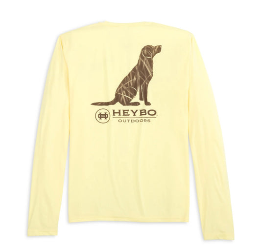 Heybo The Reef Lab Sketch Yellow Performance Tee