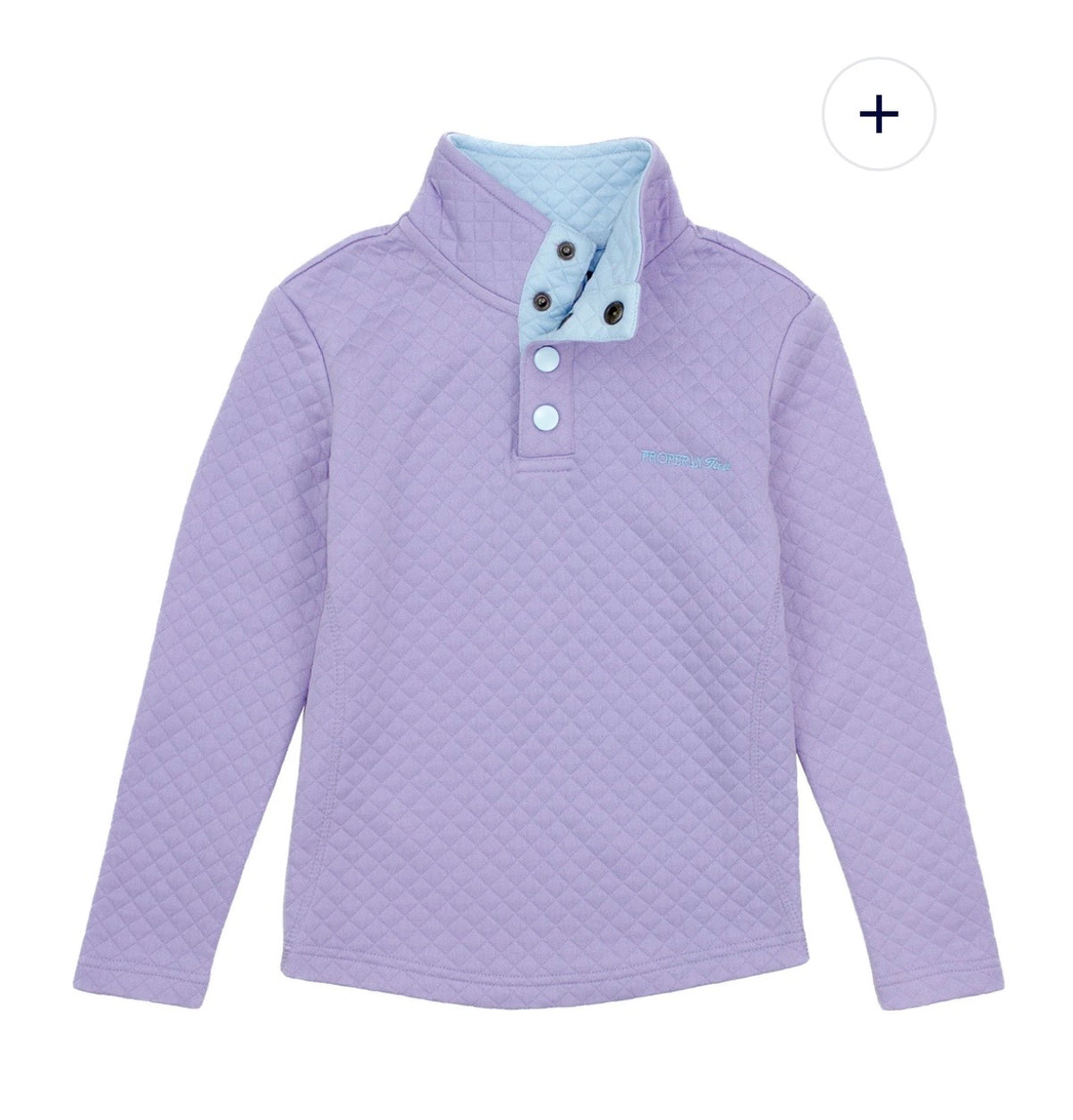 Properly Tied Girl’s Social Pullover Purple