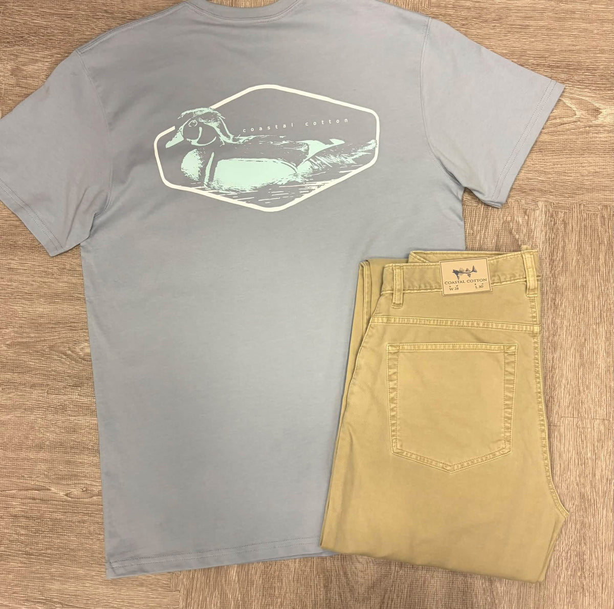 Coastal Cotton Duck SS Tee in Tradewind