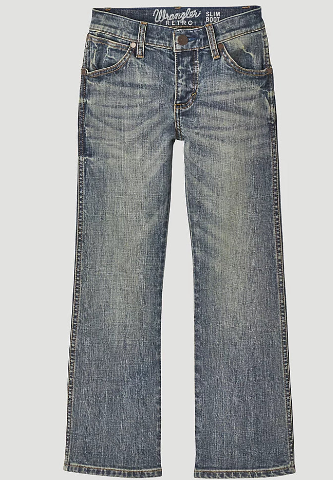 Boys Wrangler Retro Slim Boot Jeans 112344607 77BWZ