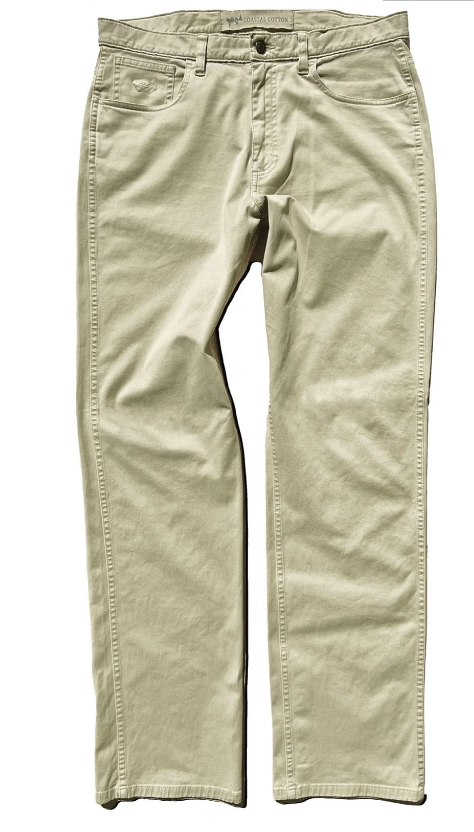 Coastal Cotton Twill 5 Pocket Pants in Khaki