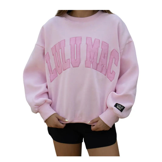 Lulu Mac Pink Stitched Sweatshirt