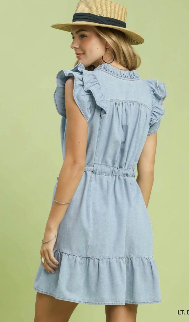 Lt Denim Dress by Umgee