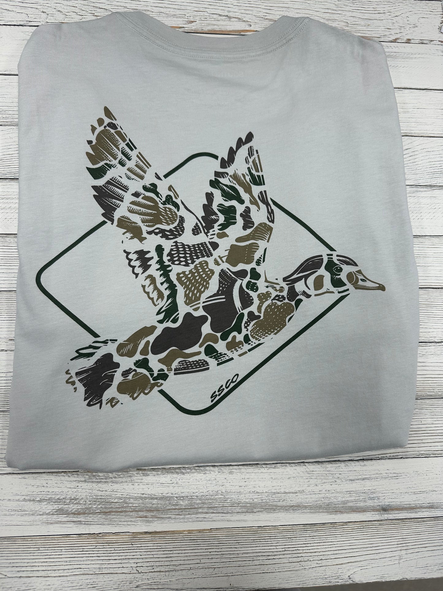 SSCO Camo Flight Tee SS in Oyster
