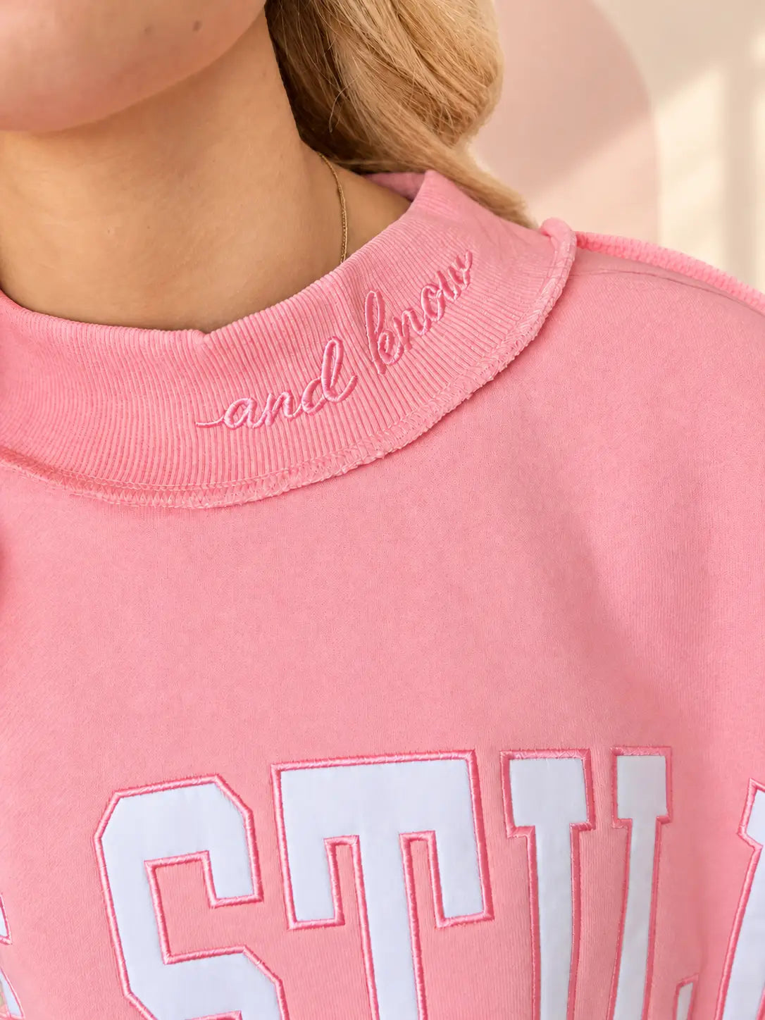 Be Still And Know Pink Mockneck