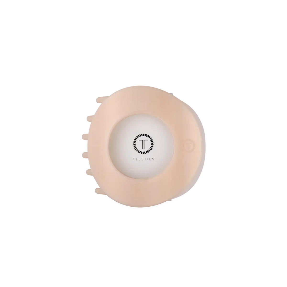 Teleties Almond Beige Medium Flat Circle Hair Clip