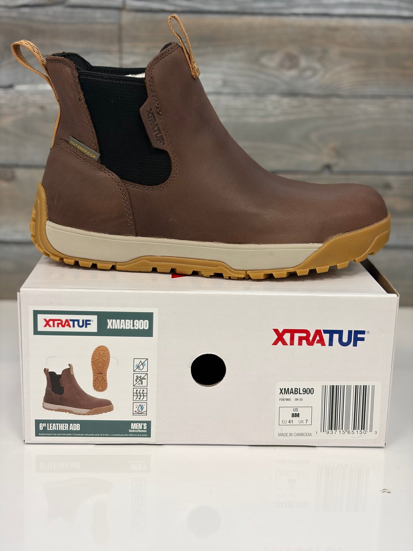 Xtratuf Men's Earth Brown Leather ADB Waterproof Boots