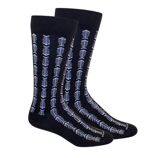 Brown Dog Herring Bones Socks