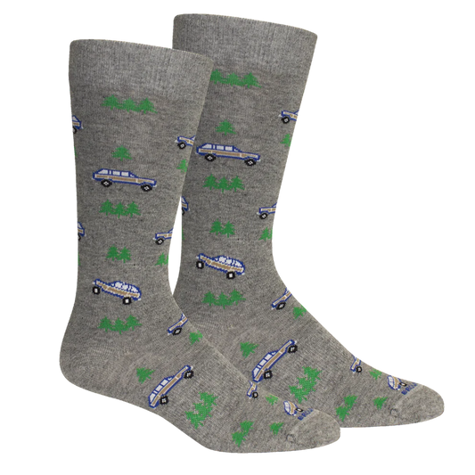 Brown Dog Wagoneer Socks Light Grey