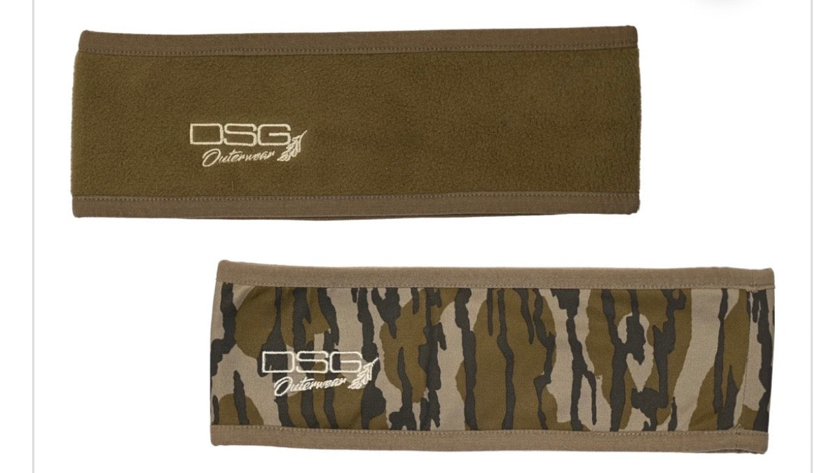 DSG Reversible Headband Mossy Oak Bottomland Original/Stone