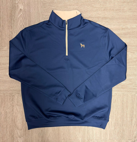 Cardinal Creek Logo Navy/Khaki Quarter Zip