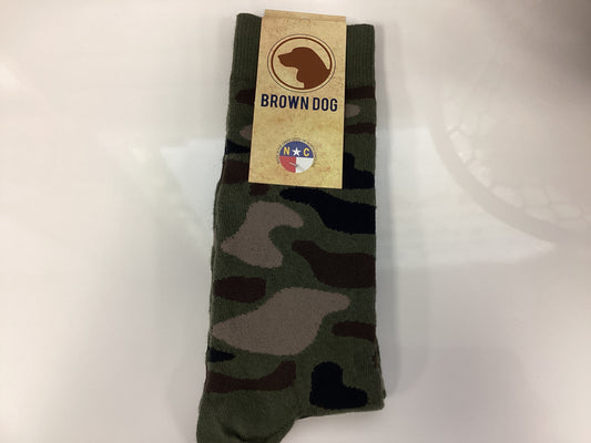 Brown Dog Camo Socks
