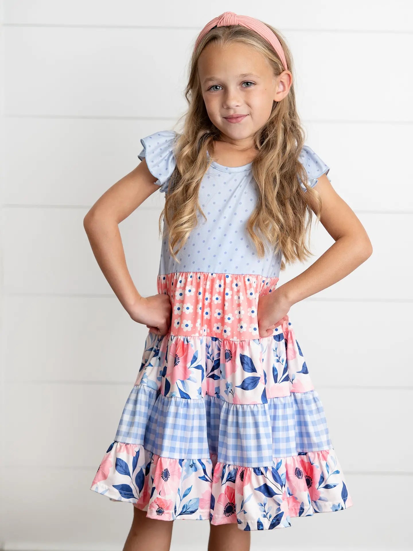 Ava Periwinkle Dress for Girls