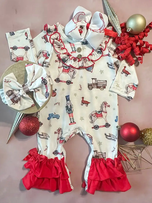 A Very Vintage Christmas Romper