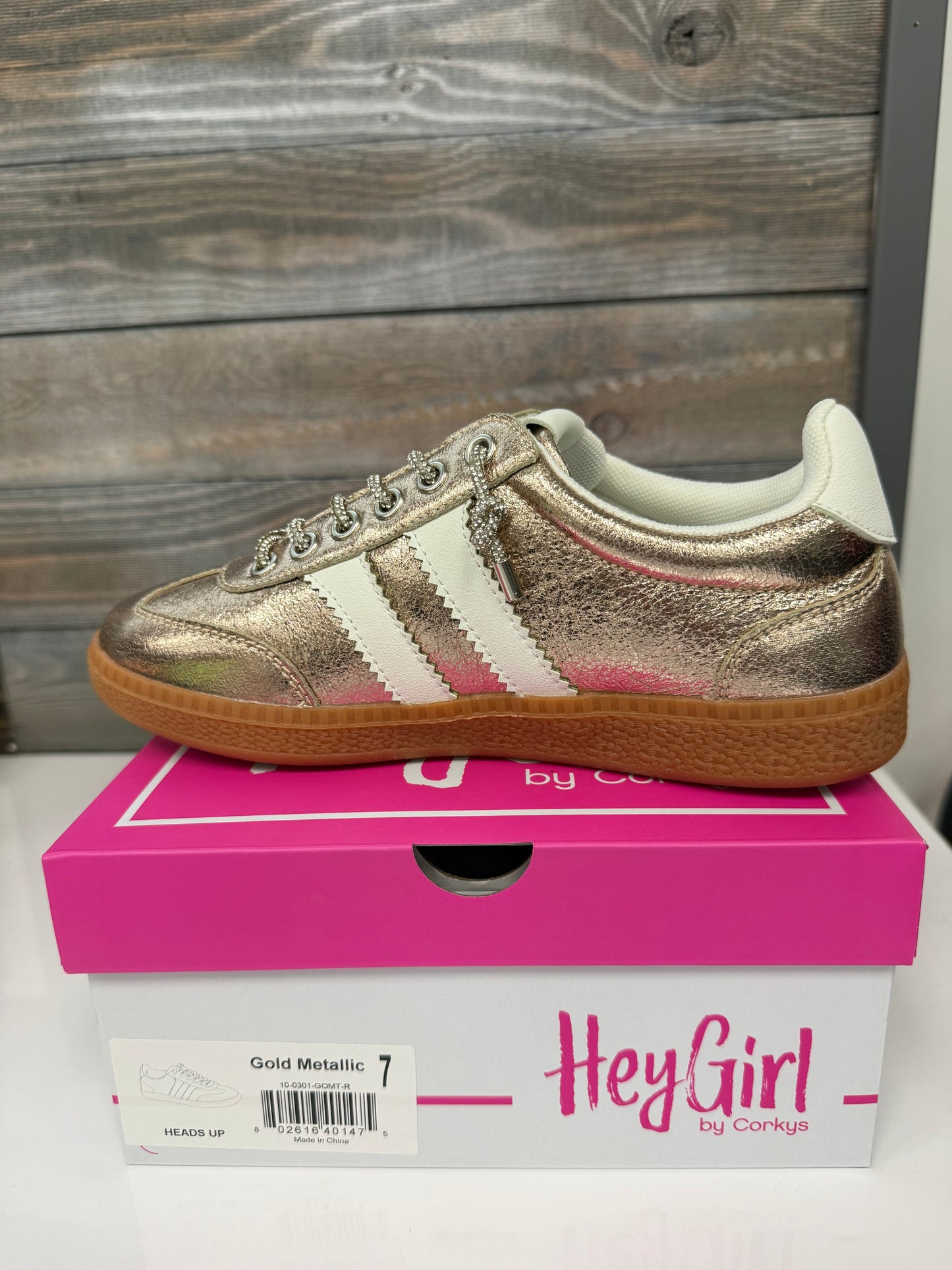 Corkys Hey Girl Gold Metallic Shoes