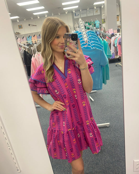 All The Fun Magenta Pink Dress by Umgee