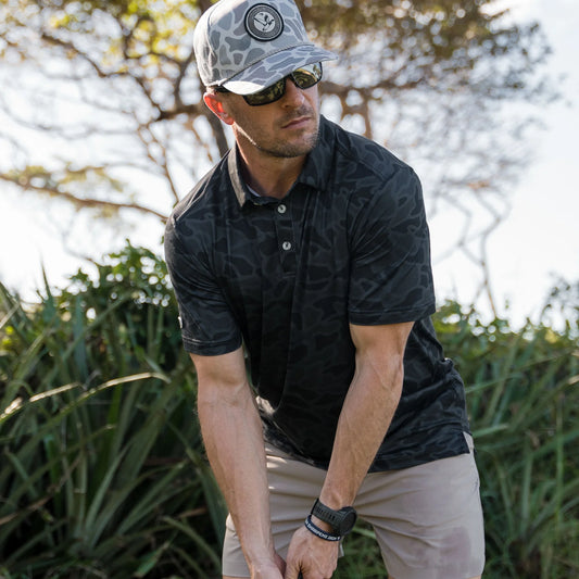 Burlebo Black Camo Polo