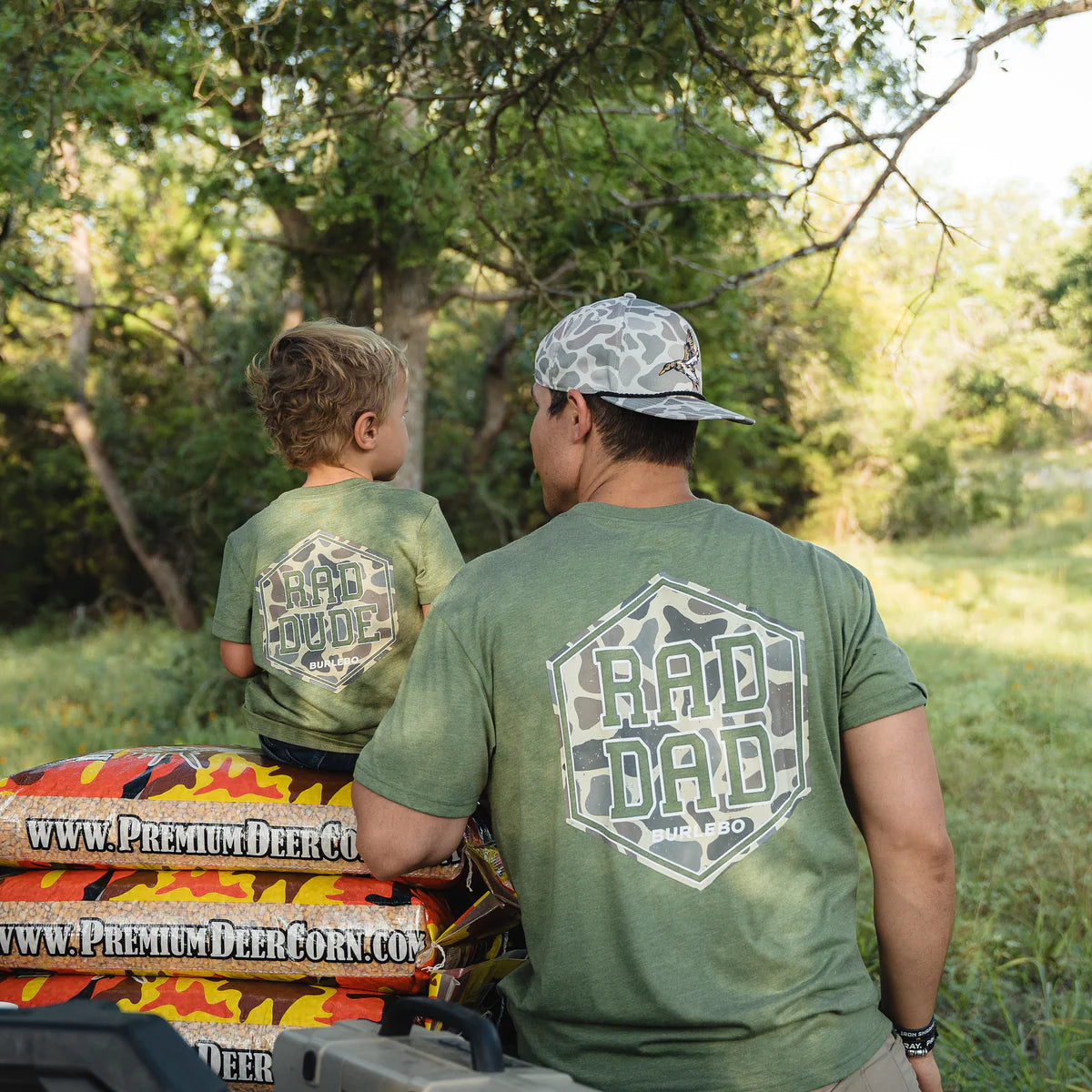 Burlebo Rad Dad Heather Olive Tee