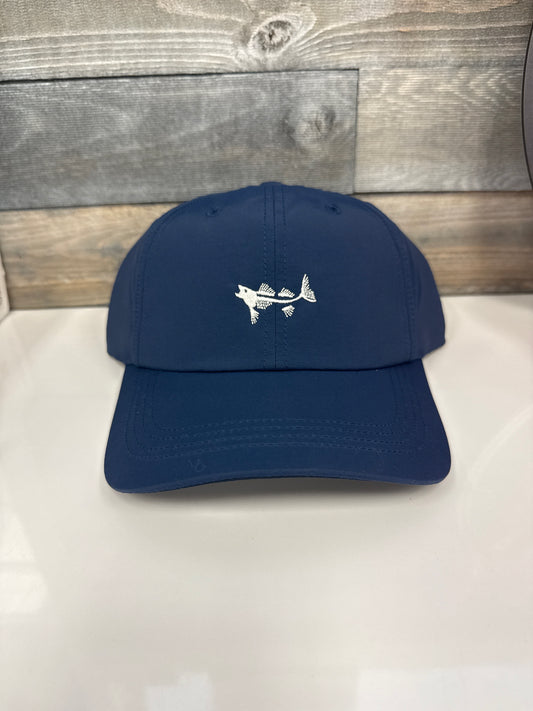 Coastal Cotton Stone Blue Performance Cap Embroidered Logo