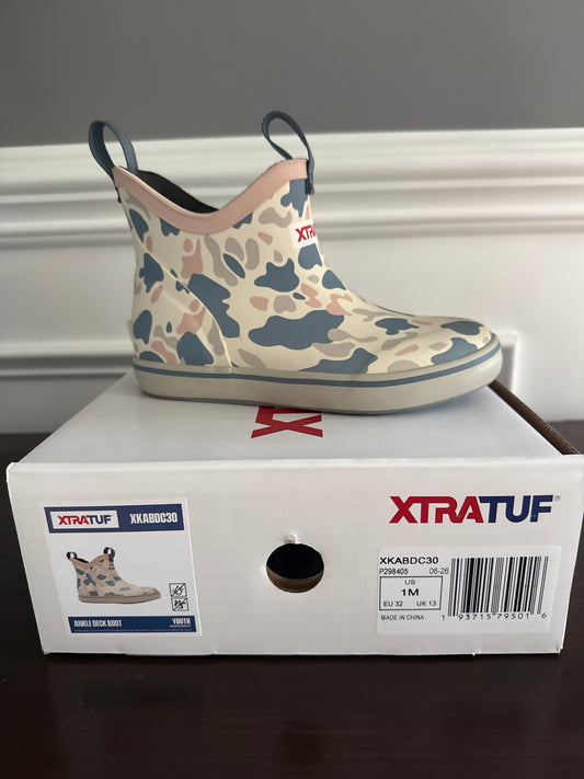 Xtratuf Kid/Youth Ivory Duck Camo Boots