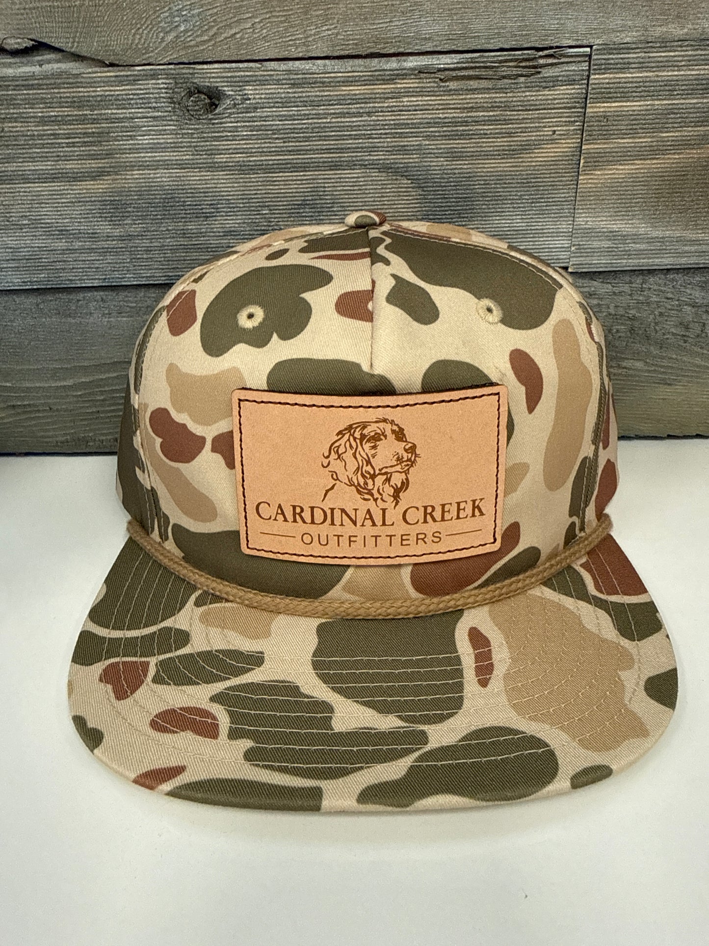 Cardinal Creek Harvest Duck Camo w/Light Brown Rope 256 Hat