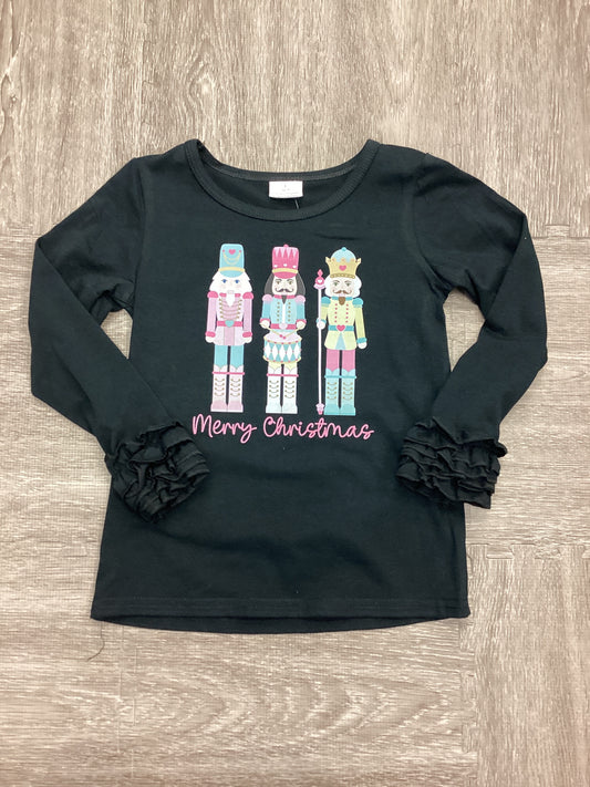 Girls Nutcracker L/S Ruffle Tee