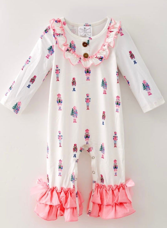 Pink Nutcracker Romper