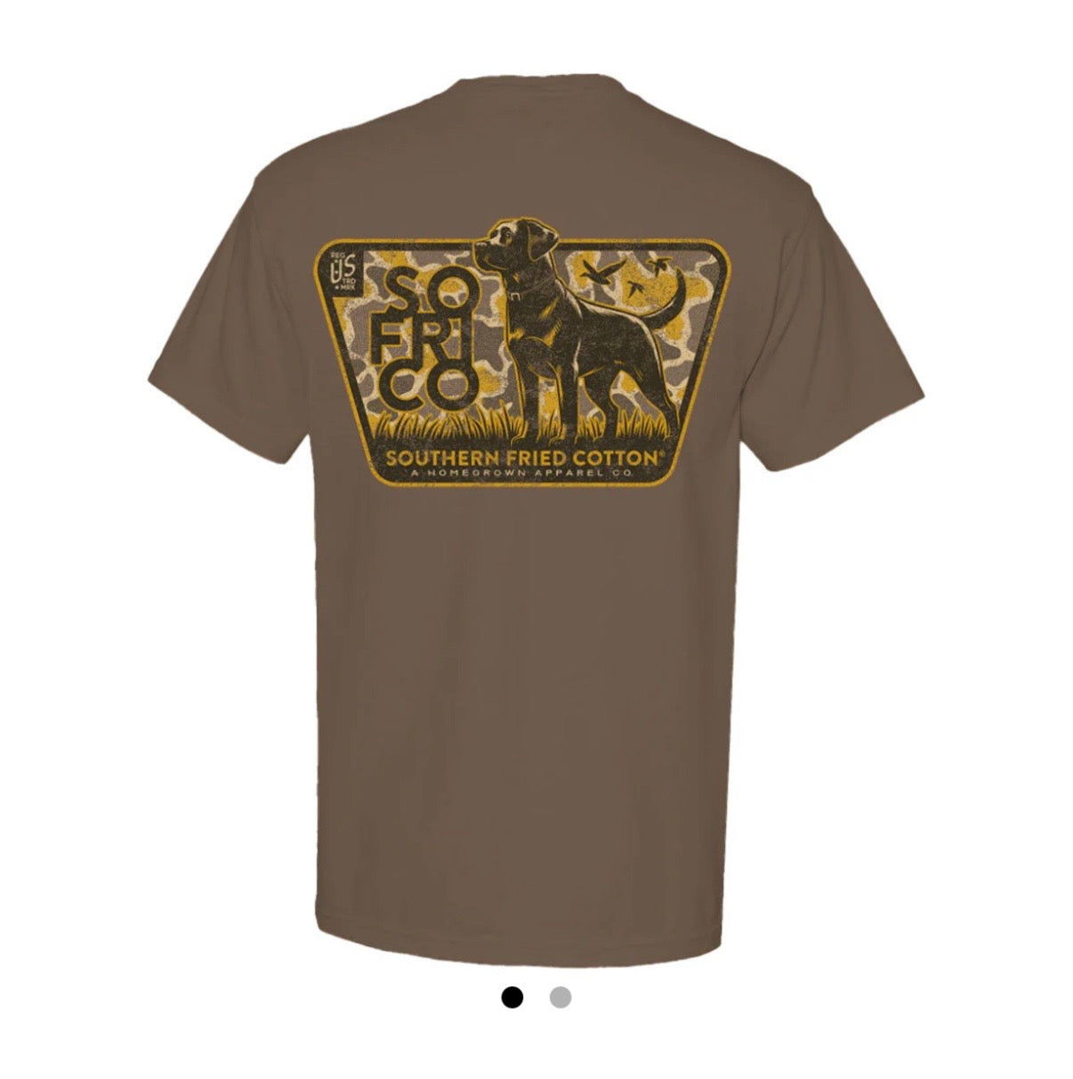 Southern Fried Cotton Duck Camo in Expresso