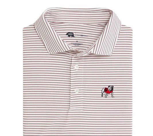 Onward Reserve UGA Standing Bulldog Scout Stripe Polo