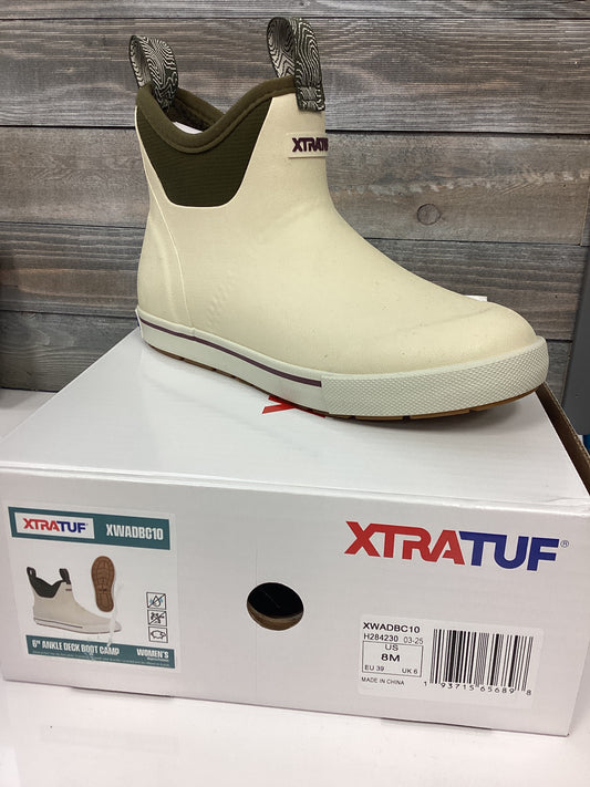 Women's Xtratuf Cream & Green Boots