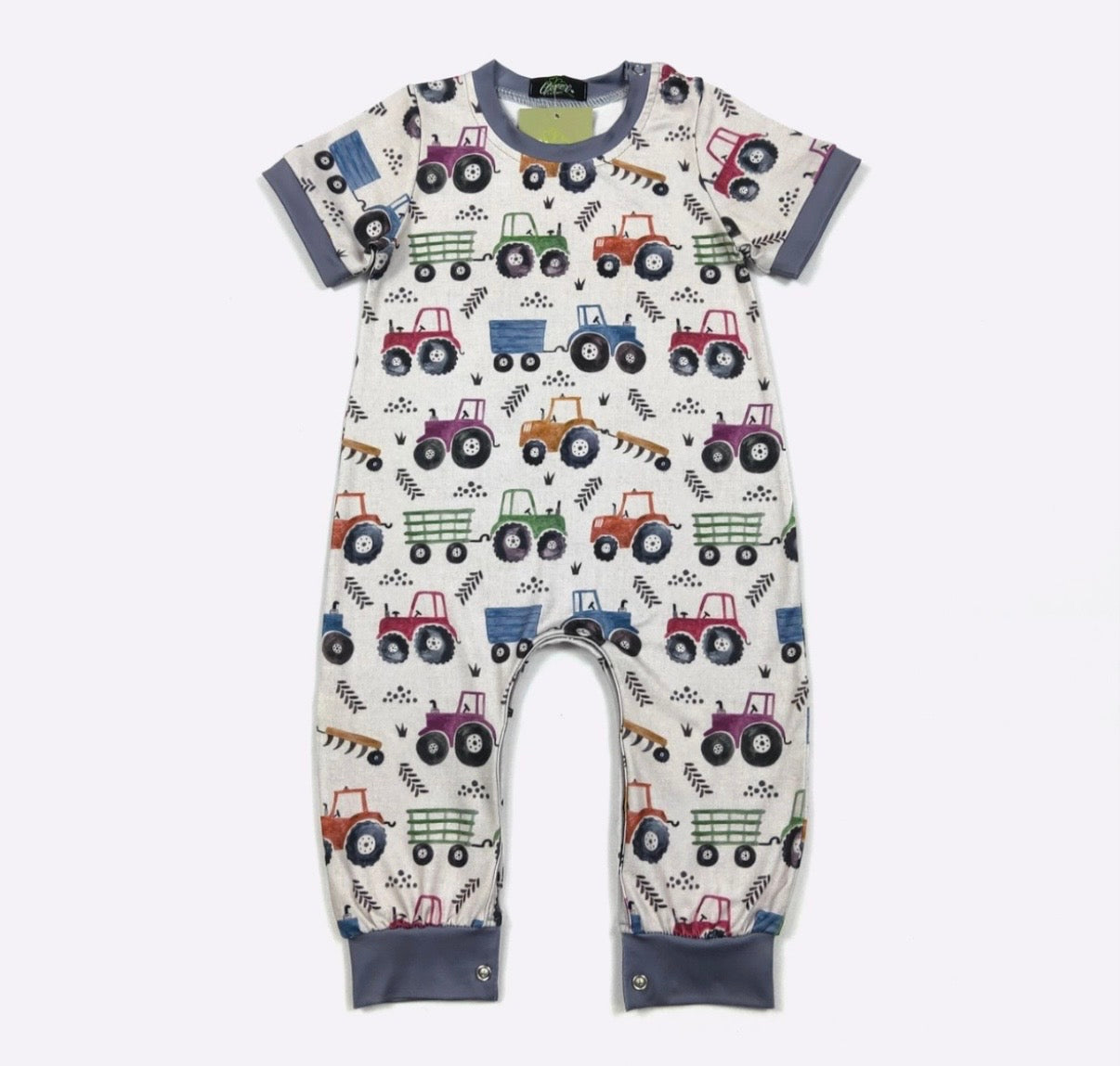 Tractor Pull Boy Romper