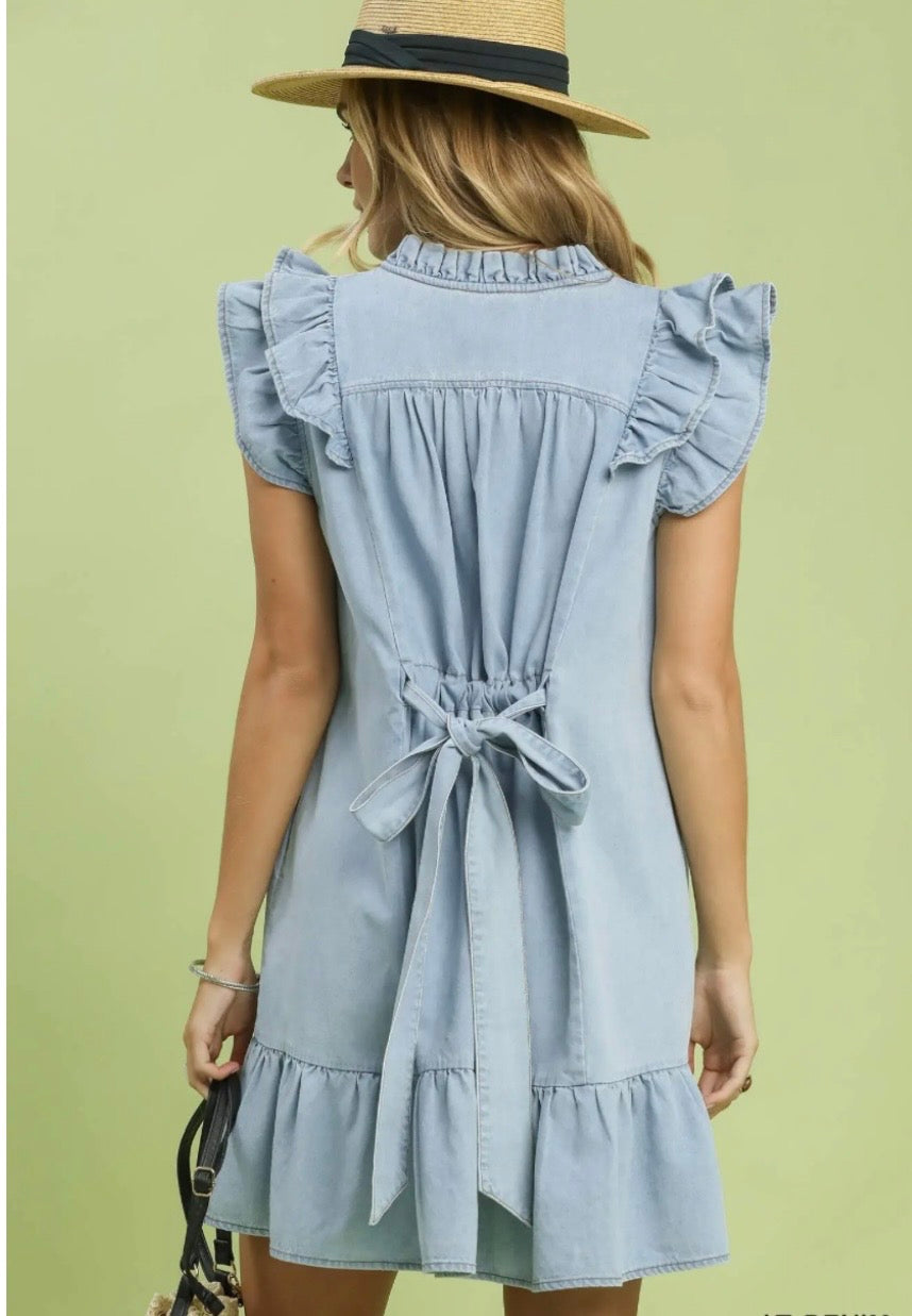 Lt Denim Dress by Umgee